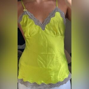 Guess Neon Yellow Lace Cami